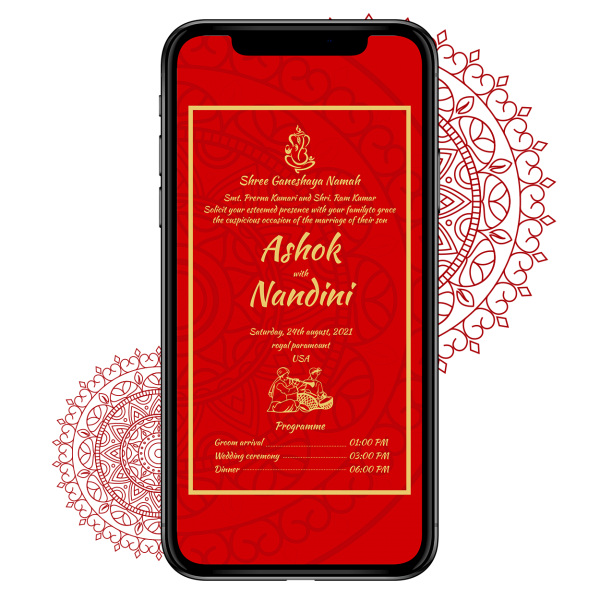 Invites Cafe Hindu Wedding Invitation 010